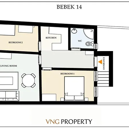 Cozy Modern Oasis Bebek Park 2bed1bath Home! #101 *